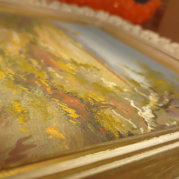 Vintage Framed Landscape Oil Painting Nature Signed - Picture 12 of 16